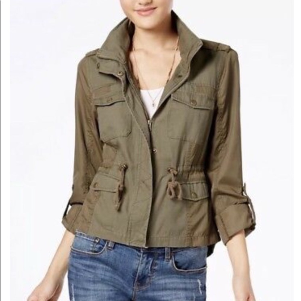 American Rag - Mixed Media Utility Jacket